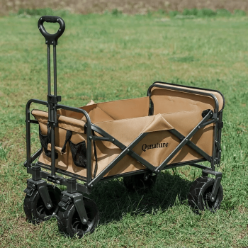 Qunature | Faltbarer Campingwagen – Stabiler Bollerwagen mit 180L Volumen, bis 150 kg belastbar